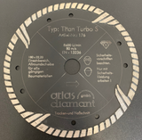 Diamanttrennscheibe Type TITAN TURBO S Ø 180 x 22,23 mm